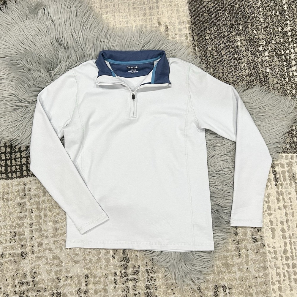 Crewcuts Youth Boys ACTIVE Performance Half-Zip Size Large 10-12 NWT ($59.50)